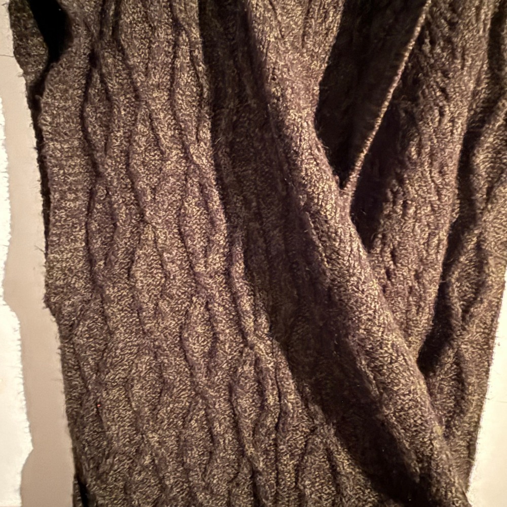 Alice‎ + Olivia Medium Darryl Army Green Oversized Duster Sweater Cardigan - Picture 3 of 7